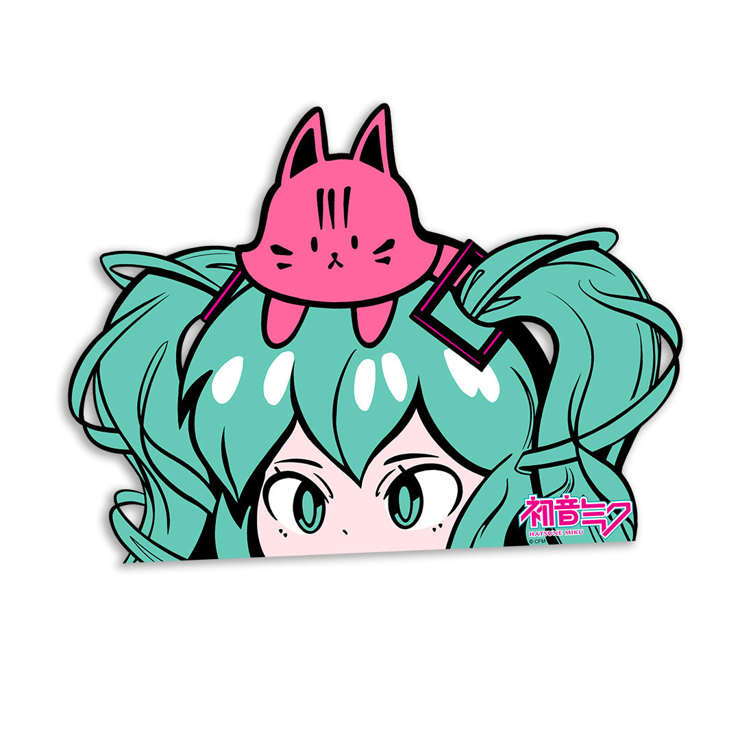 Peeking Hatsune Miku