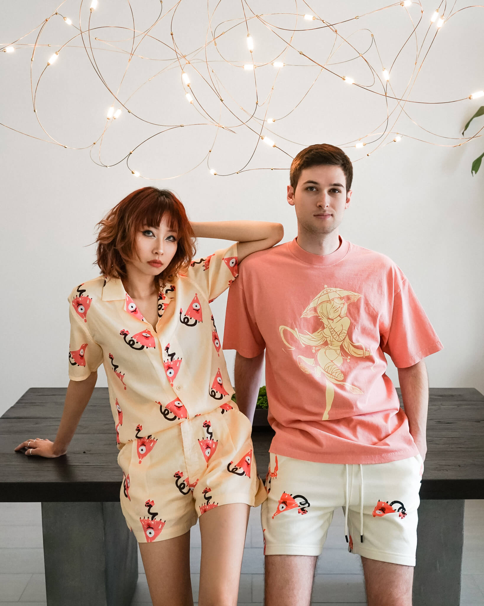 Kasa Obake T-Shirt Coral