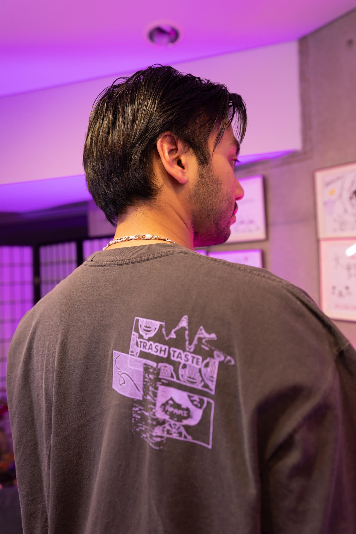 Trash Taste Glitch T-shirt Grey